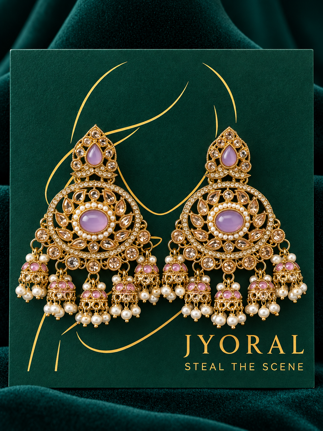 Chandrika Jhumka Earrings ✨