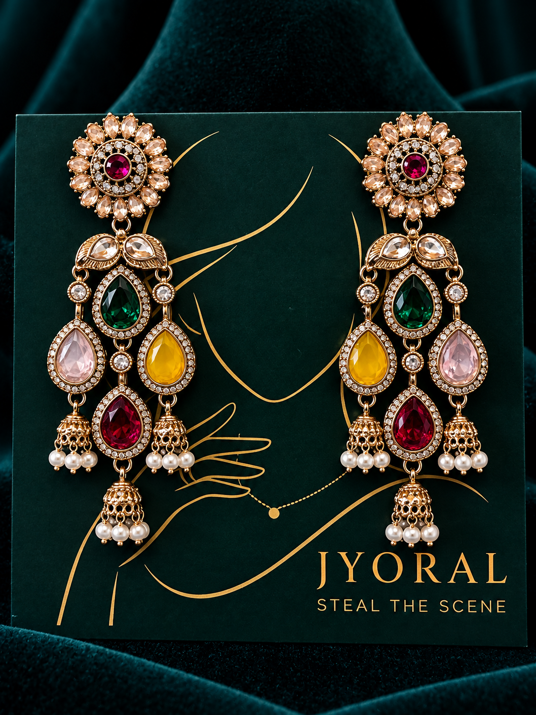 Pushpanjali Jhumka Earrings ✨