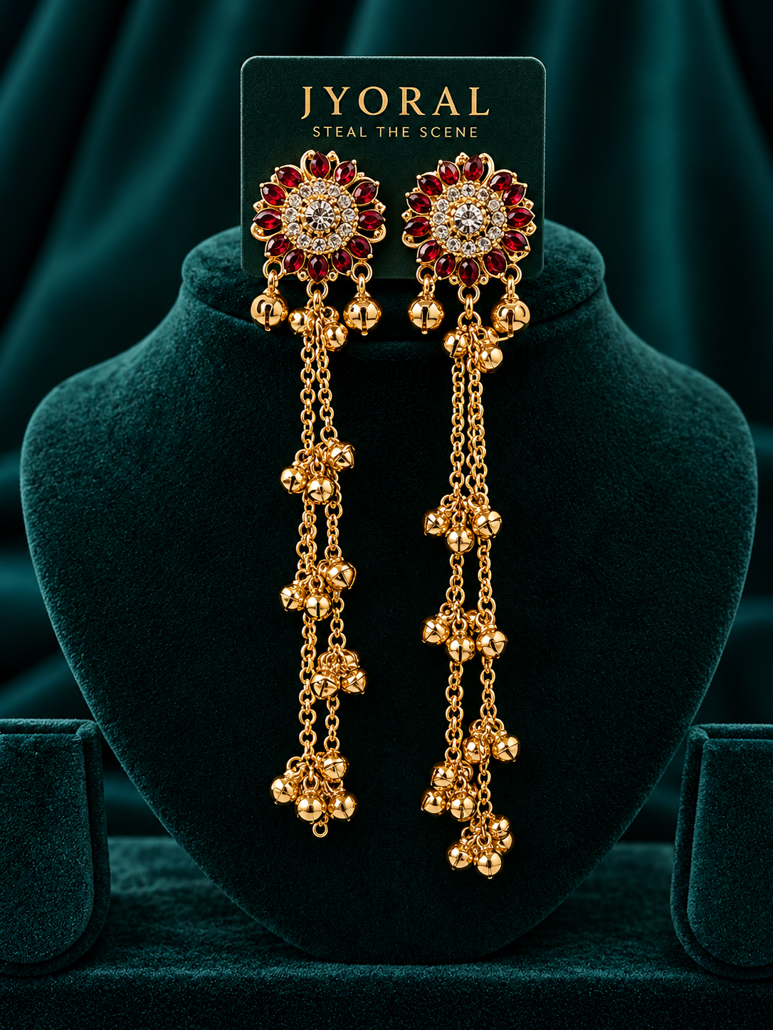 Gulbahar Ghungroo Earrings ✨