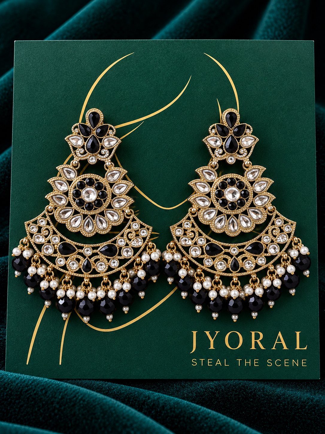 Ruhani Chandbali Earrings ✨