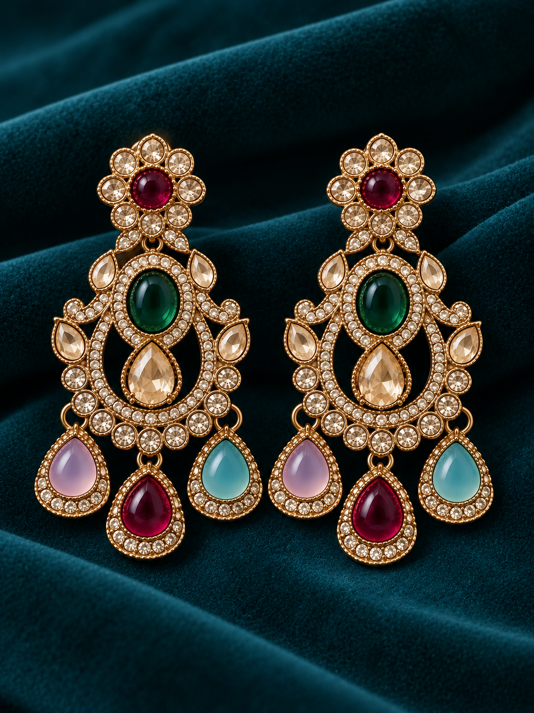 Naaz Chandbali Earrings ✨