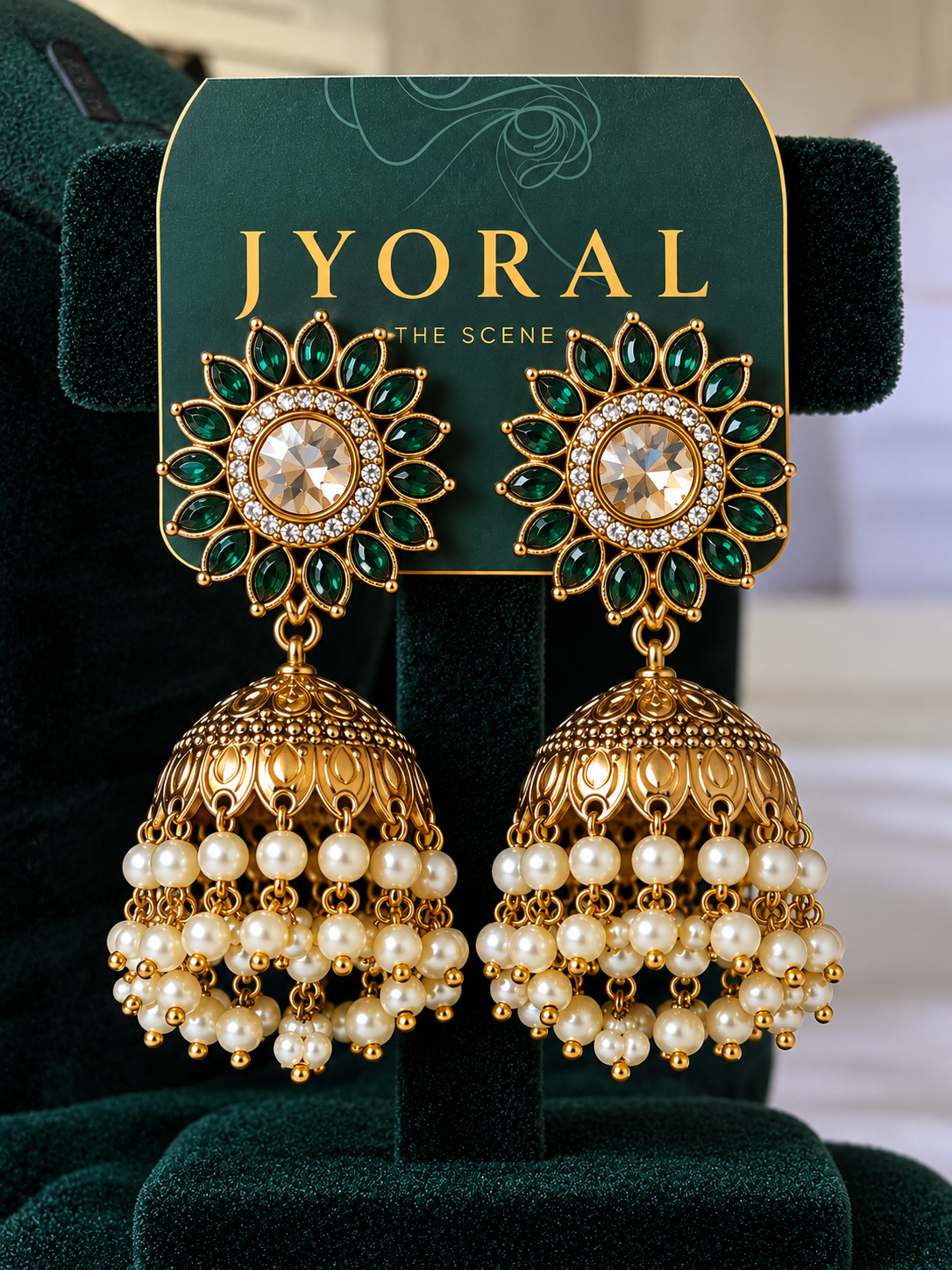 Rajsi Bloom Jhumka Earrings ✨