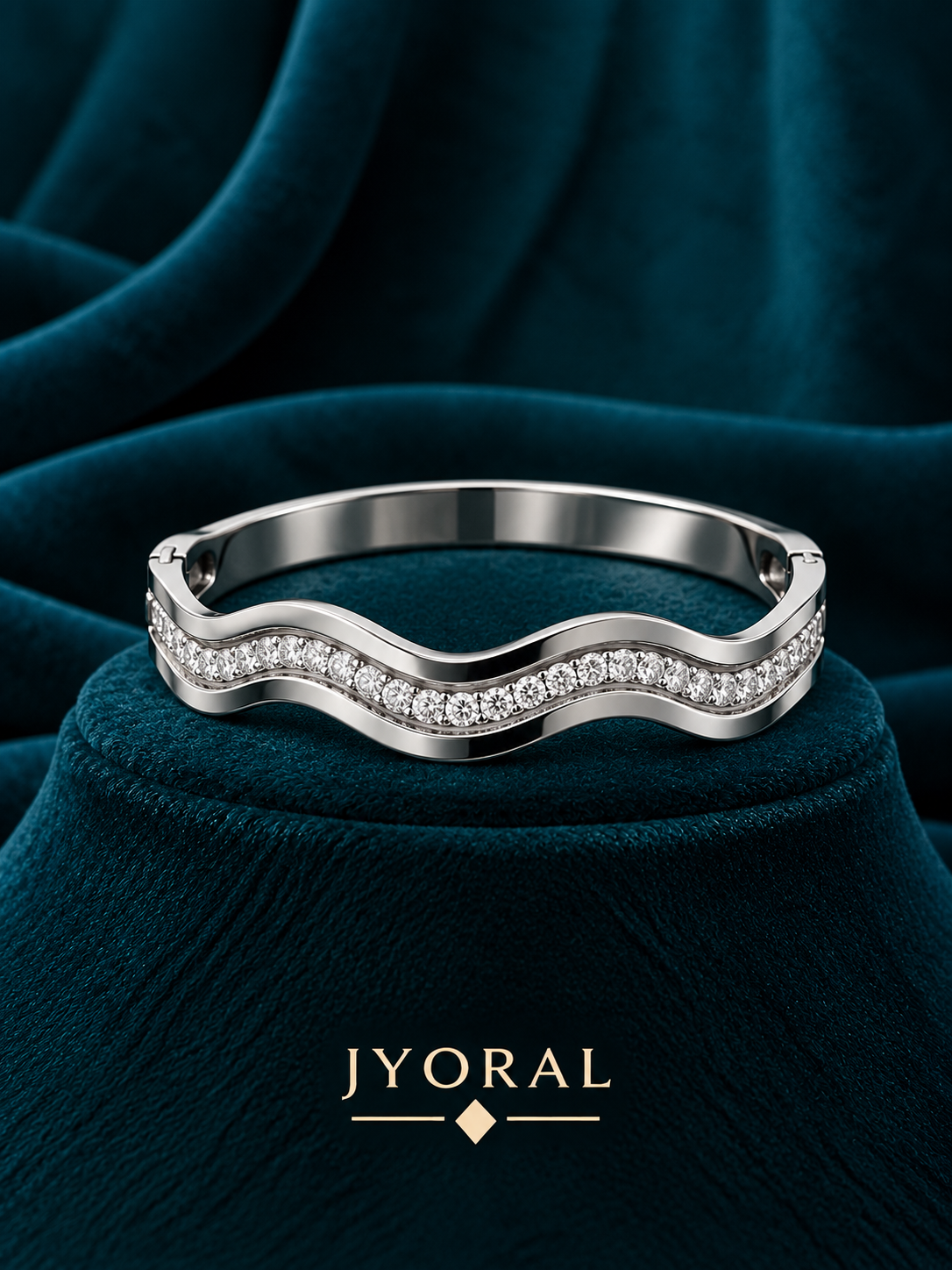 Silver Ripple Bracelet