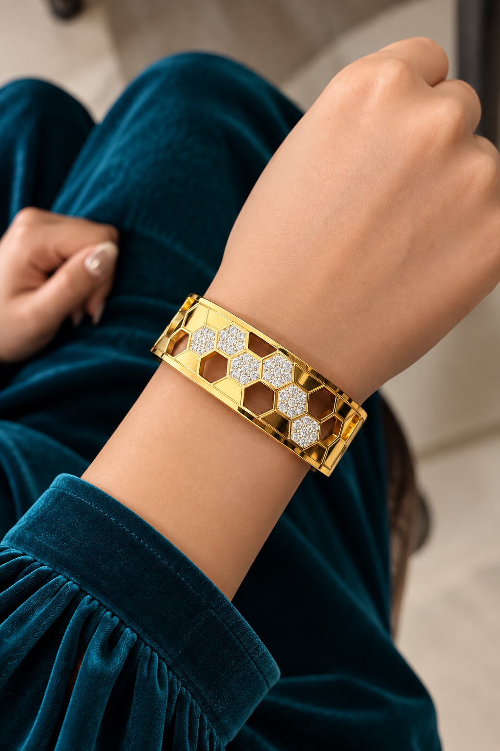 Golden Hive Bracelet
