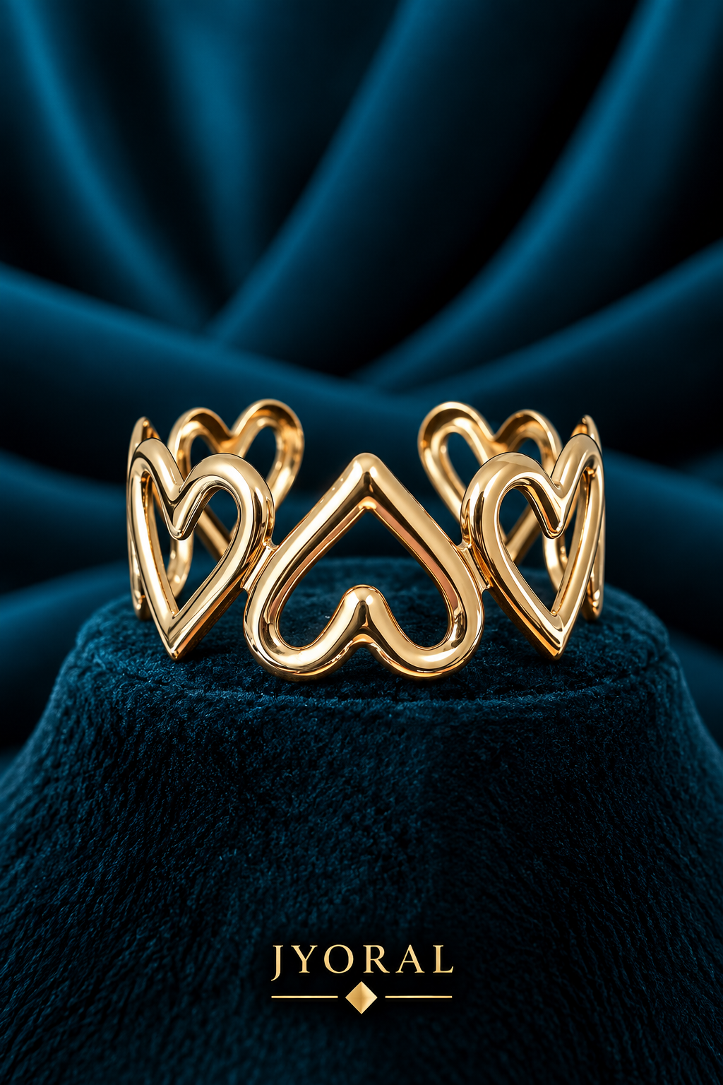 Golden Amour Cuff Bracelet