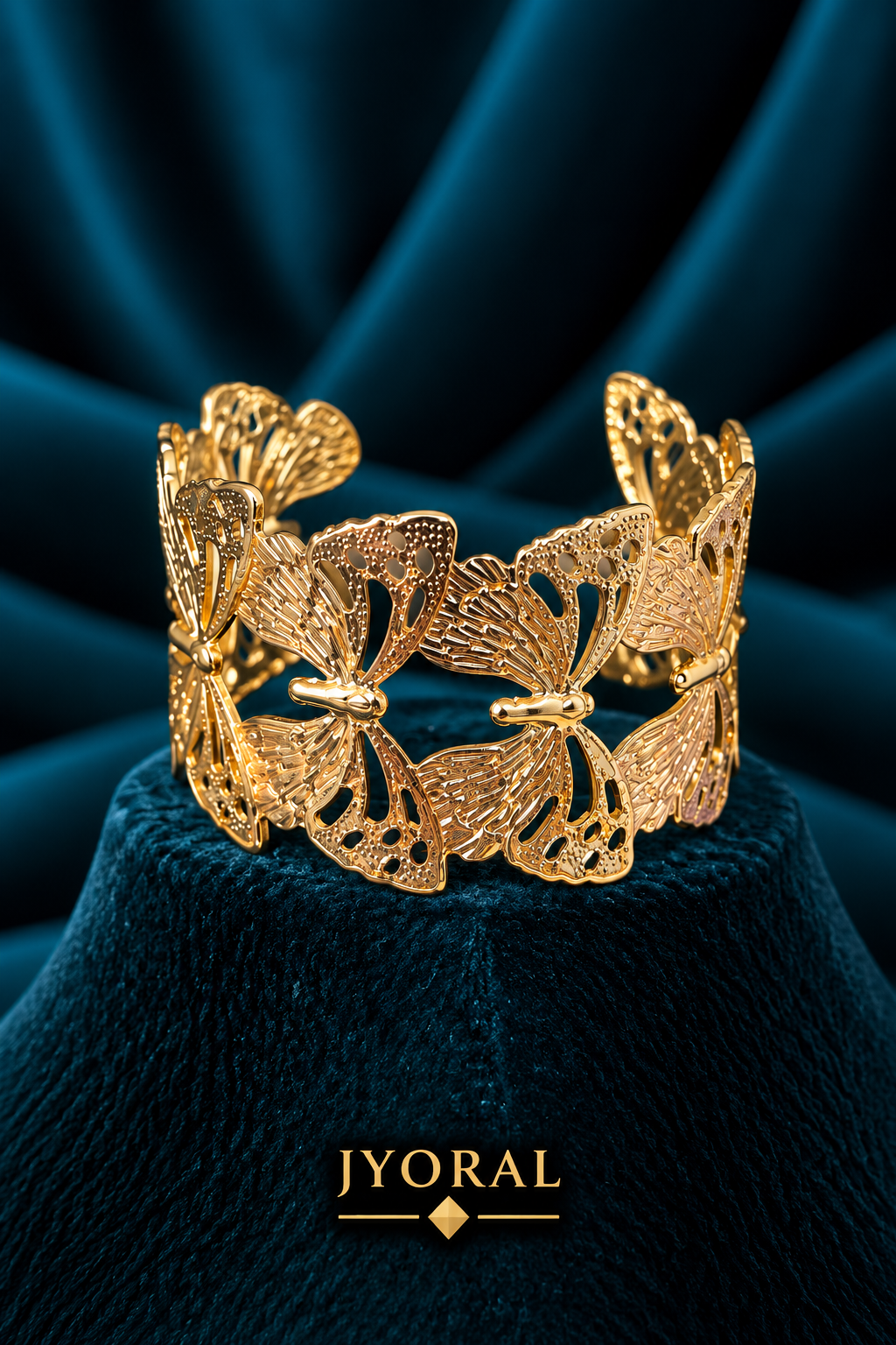 Golden Flutter Cuff Bracelet