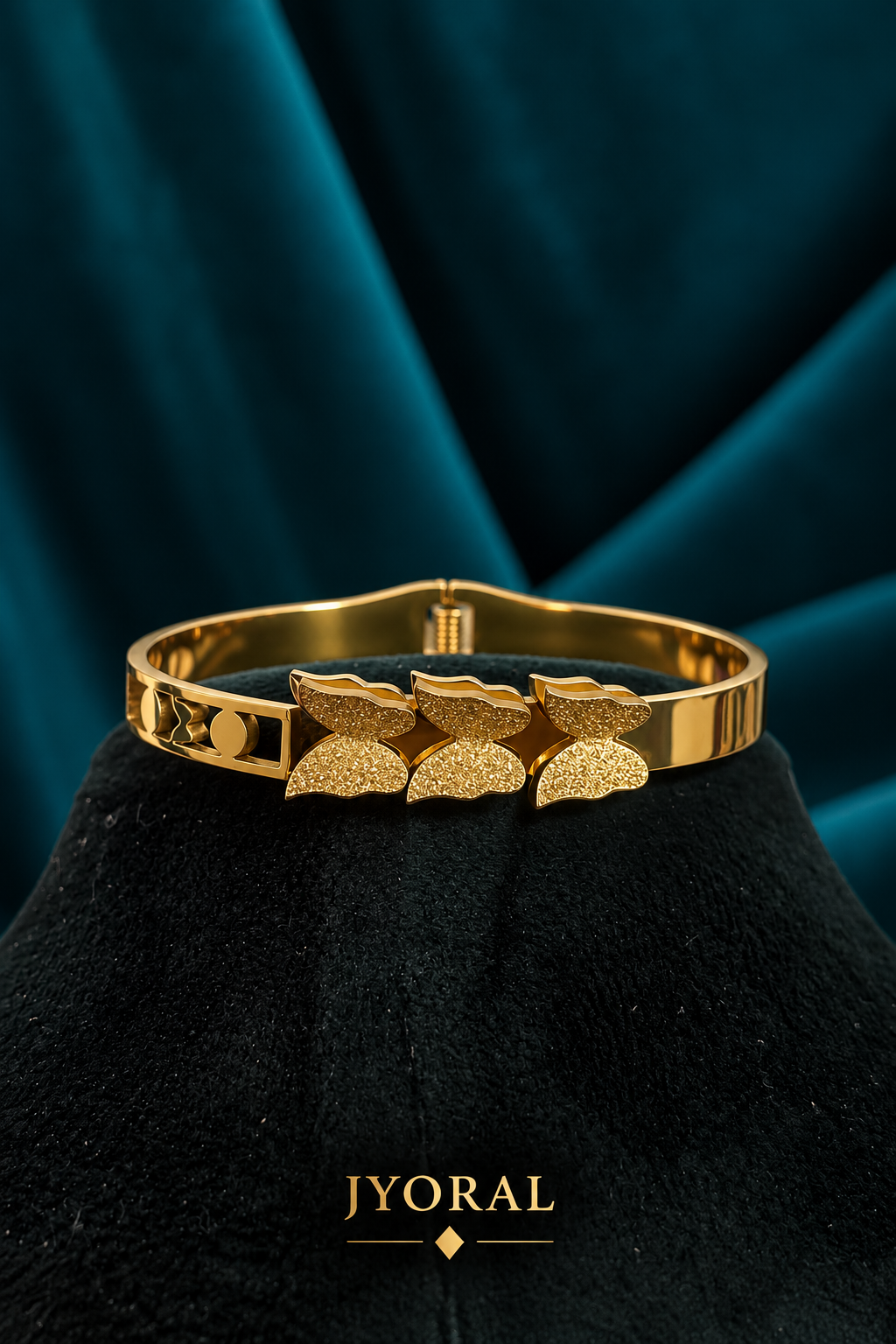 Golden Flutter Trio Bracelet
