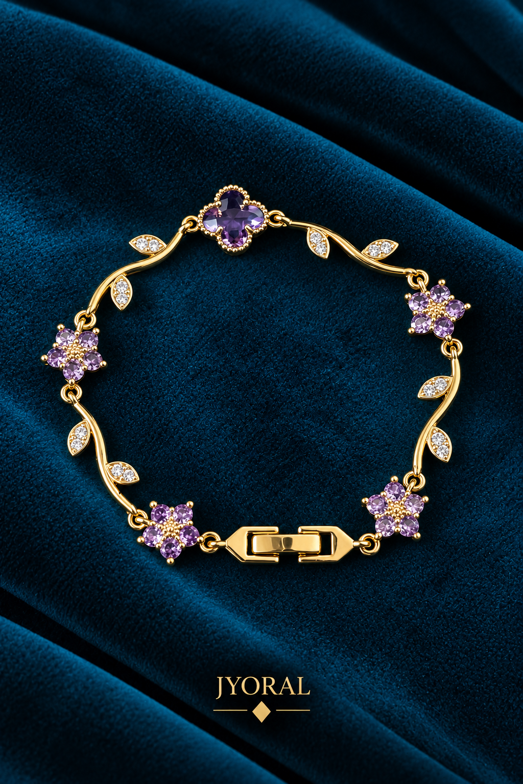 Violet Blossom Bracelet