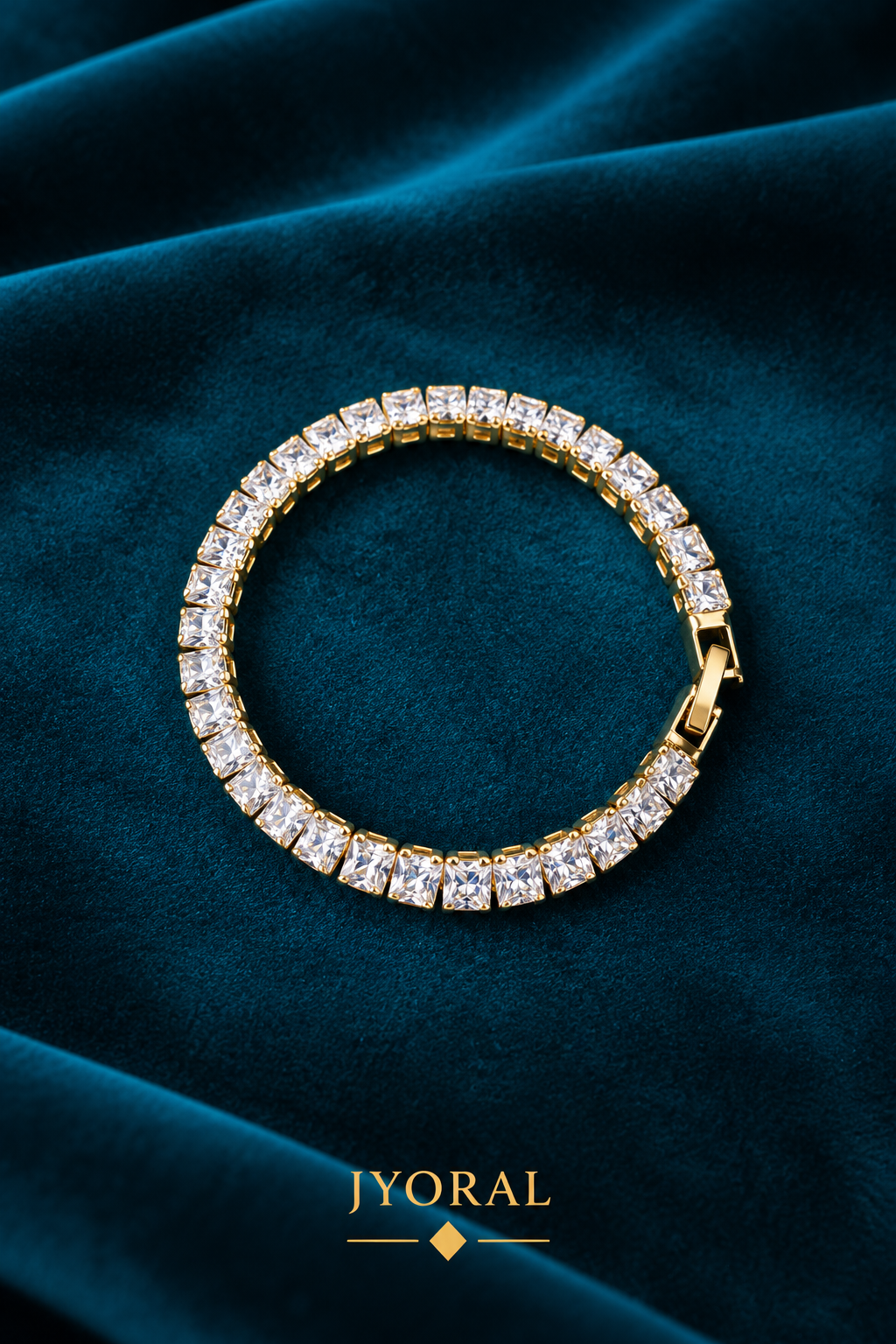 Golden Majesty Tennis Bracelet ✨