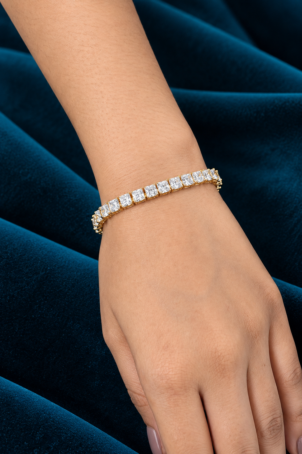 Golden Majesty Tennis Bracelet ✨