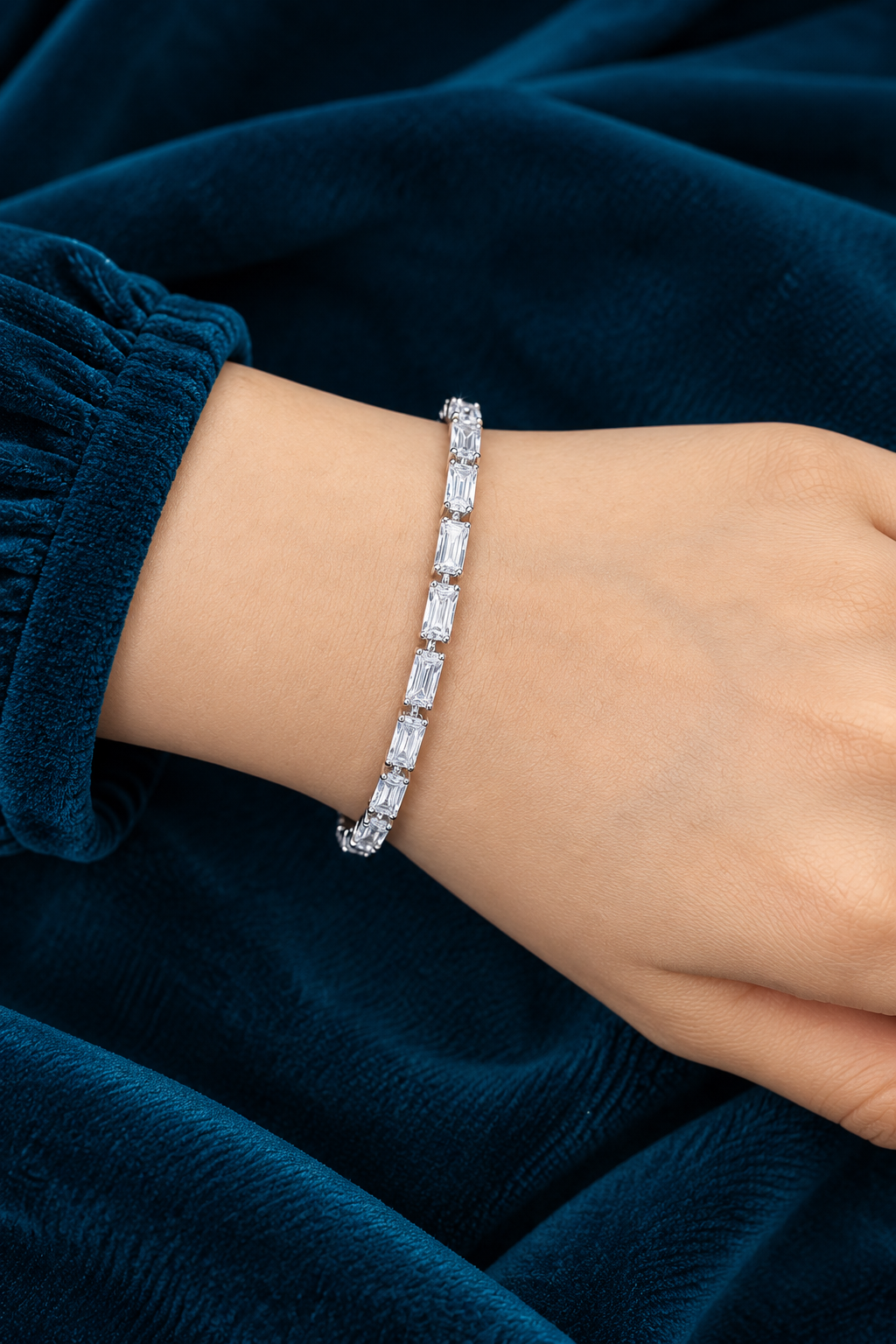 Silver Lumina Tennis Bracelet ✨