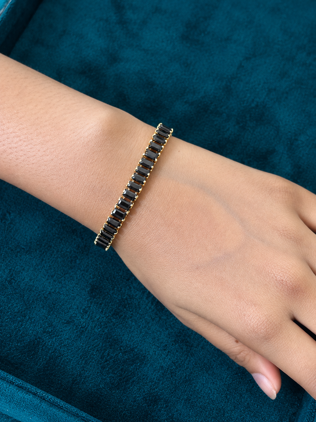 Midnight Gleam Tennis Bracelet ✨