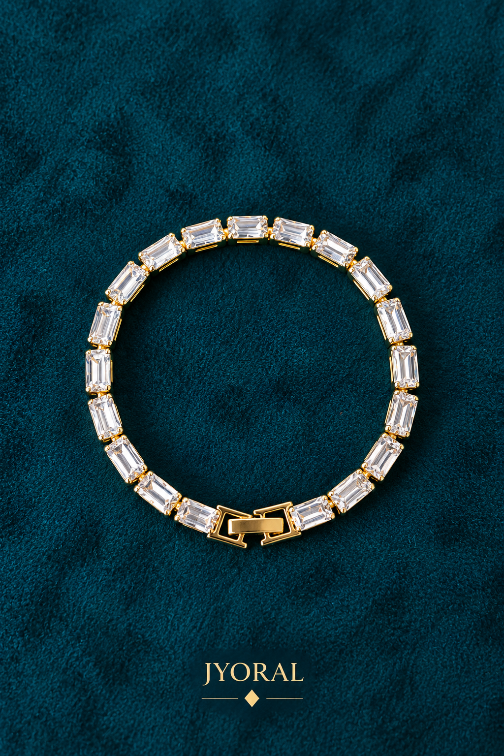 Golden Lumina Tennis Bracelet ✨