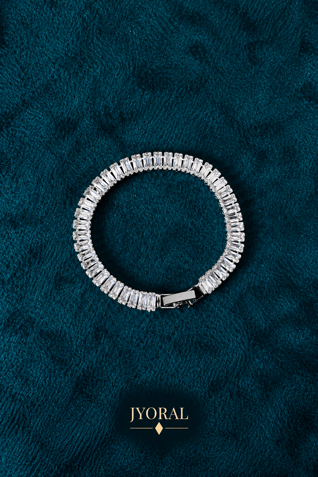 Silver Radiance Baguette Bracelet ✨