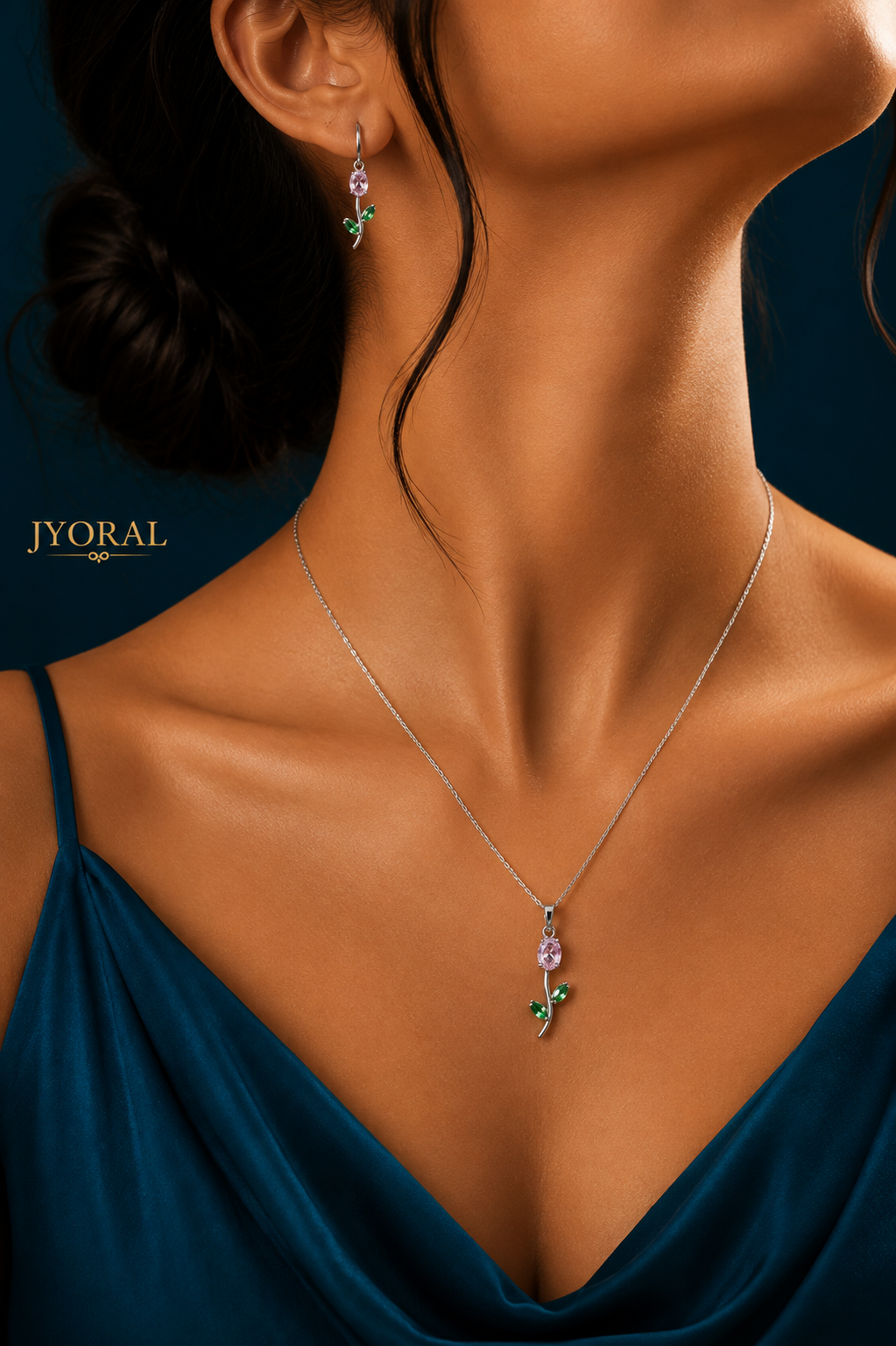 tulip Bloom Pendant Set