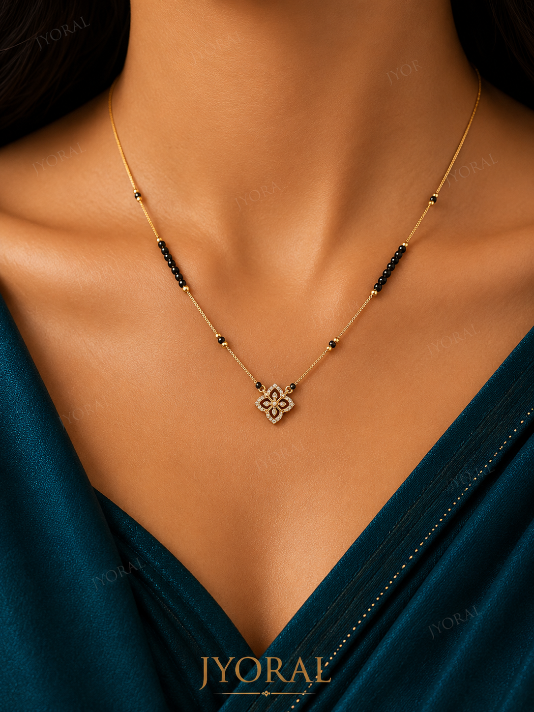 Luxe Clover Mangalsutra