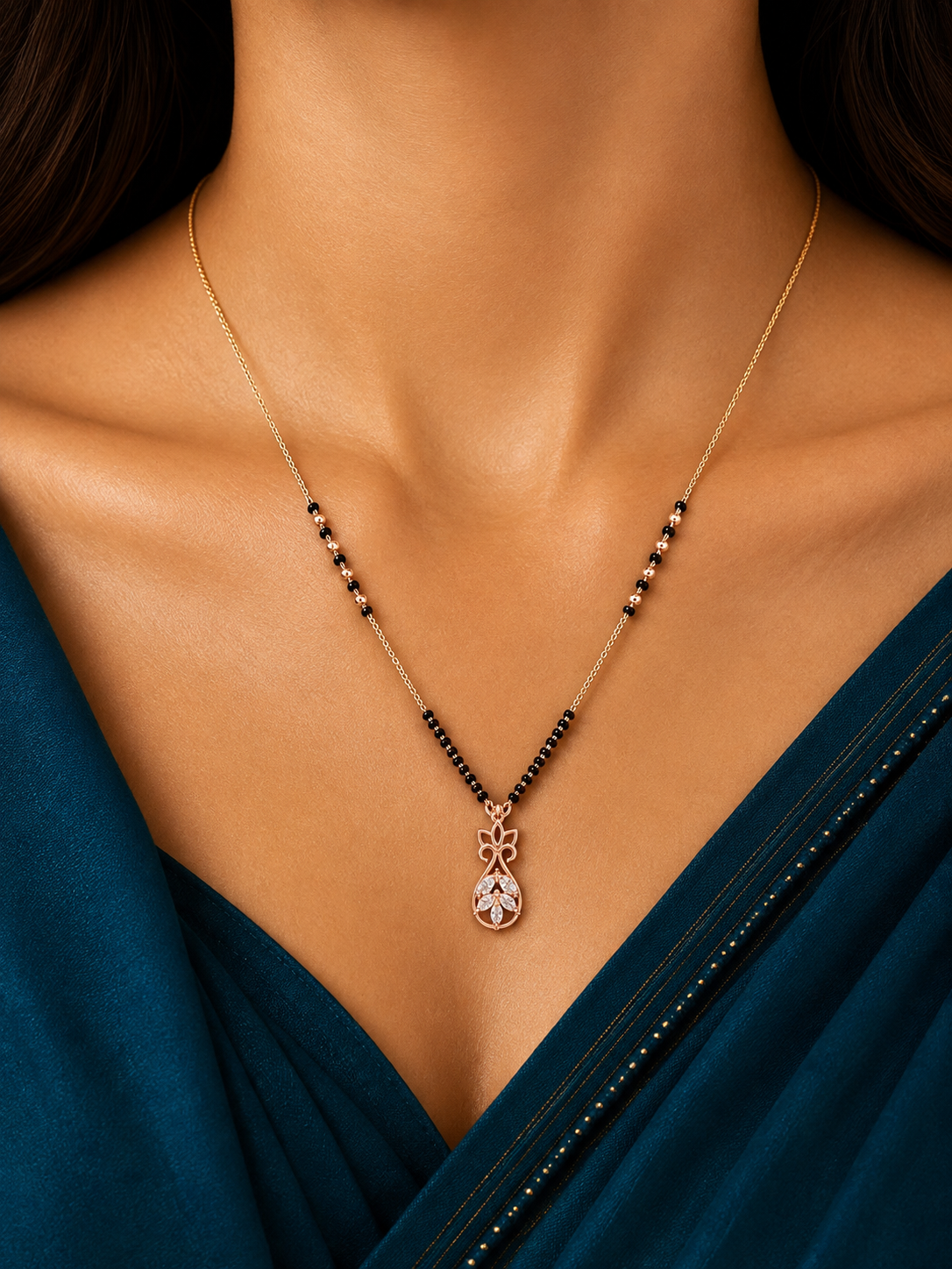 Rosé Blossom Mangalsutra