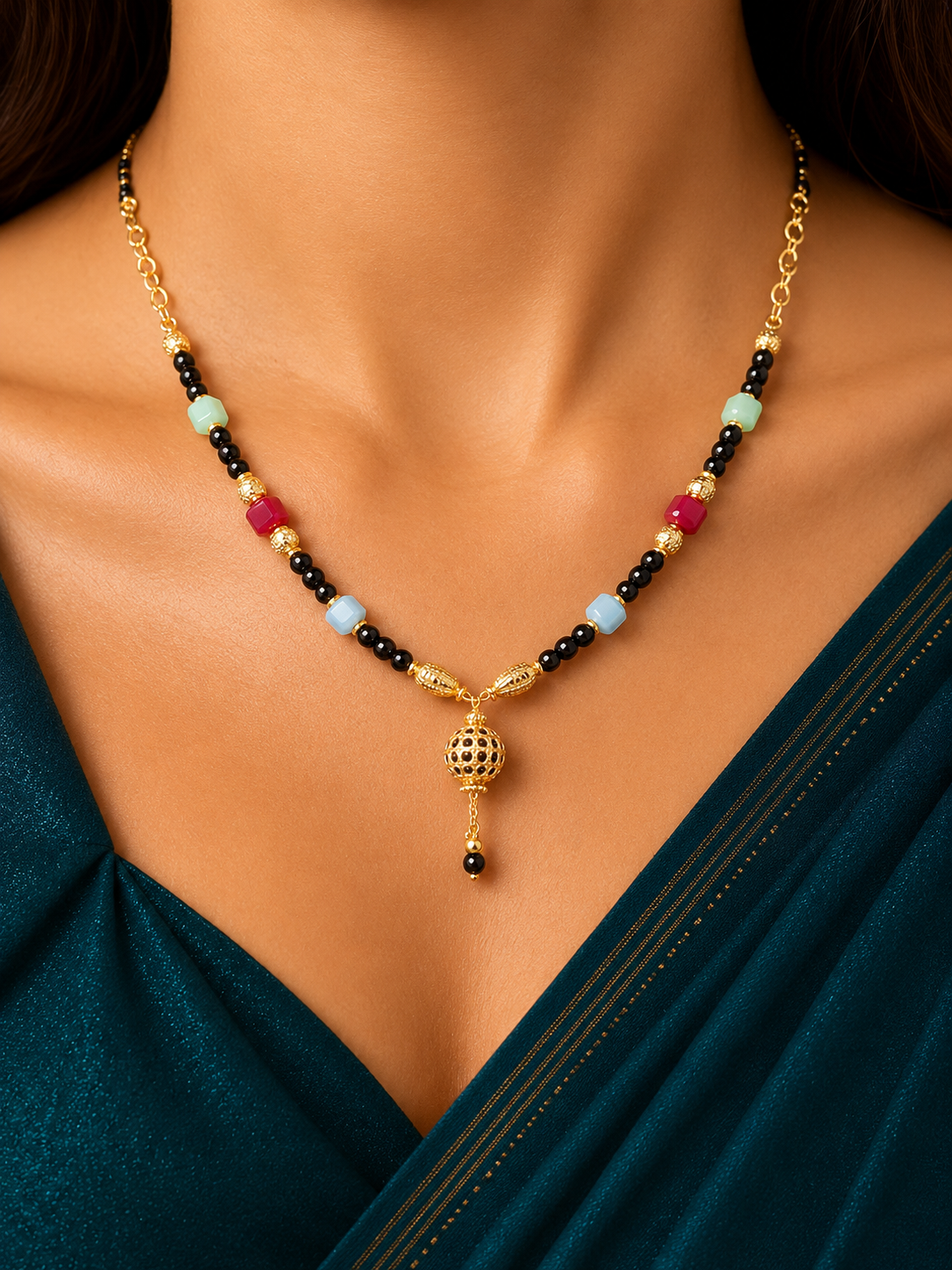 Rangoli Charm Mangalsutra