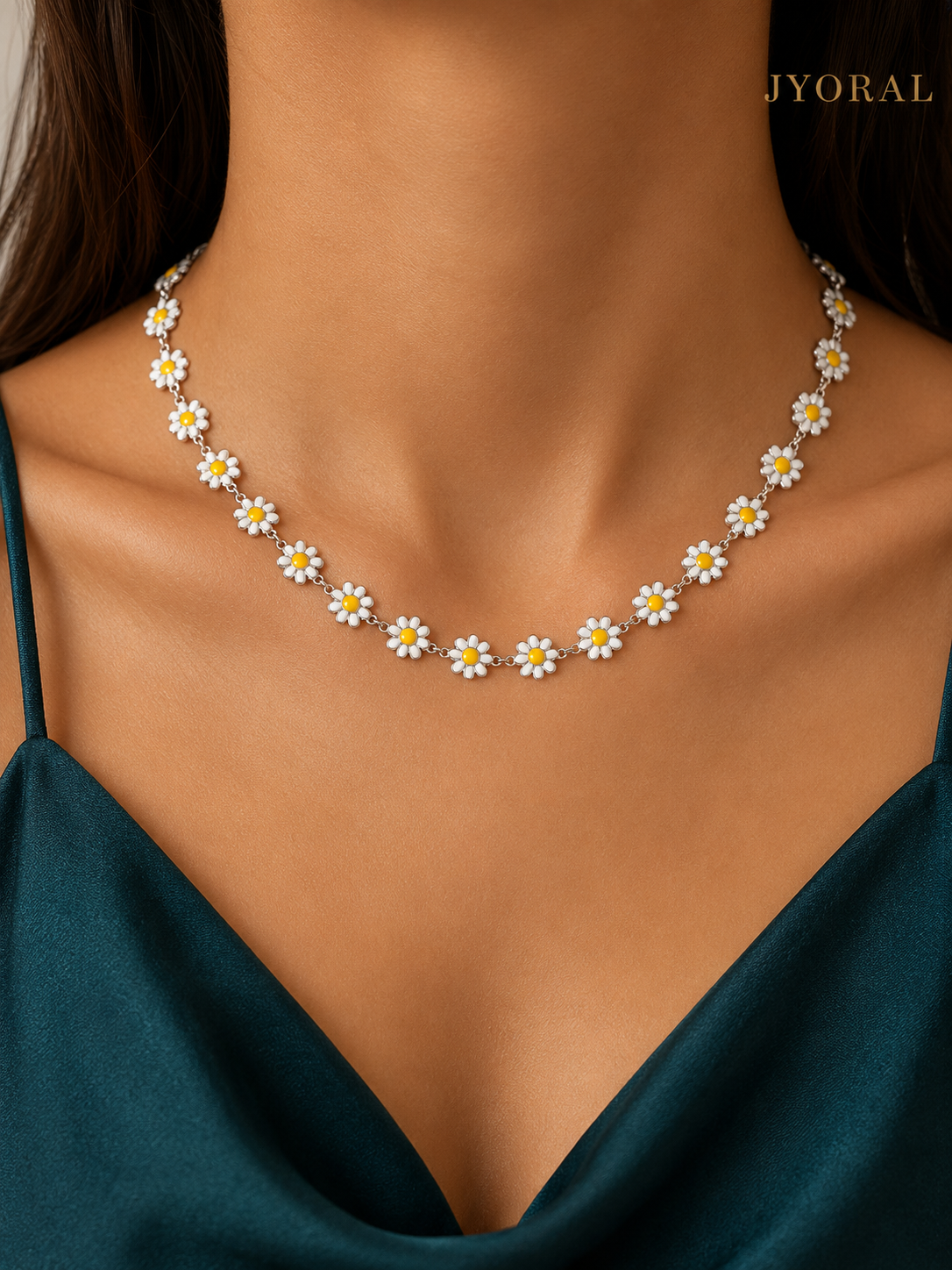 Daisy Daydream Necklace – Silver