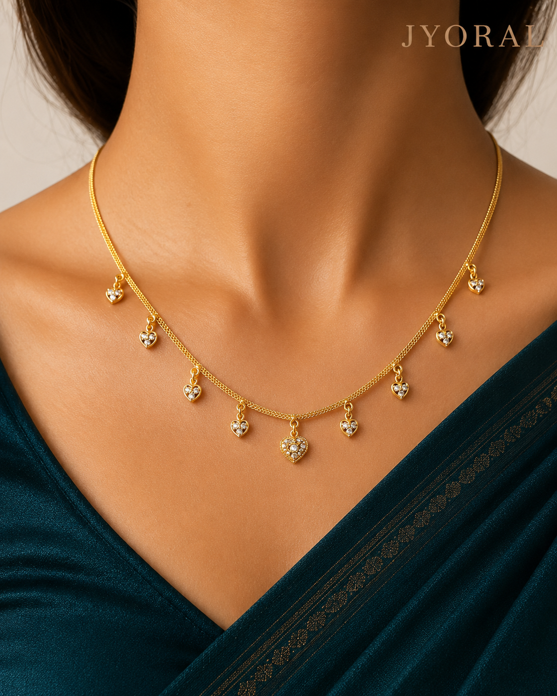 Seven Wishes Heart Necklace