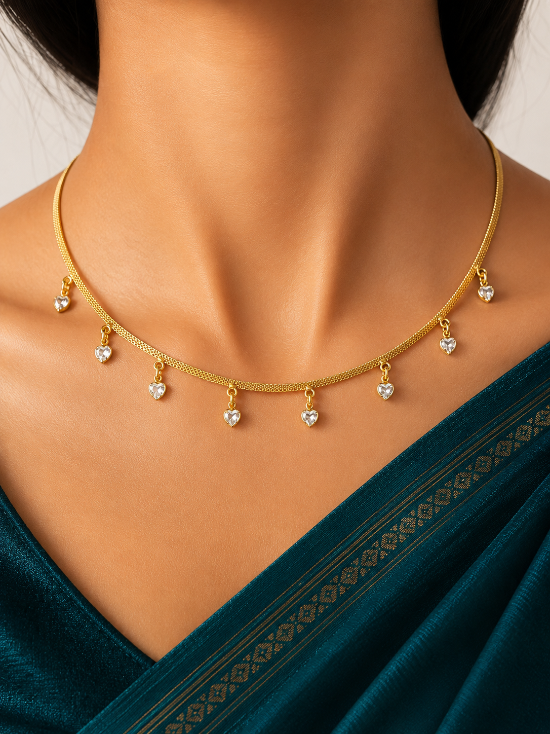 Crystal Heartfall Necklace