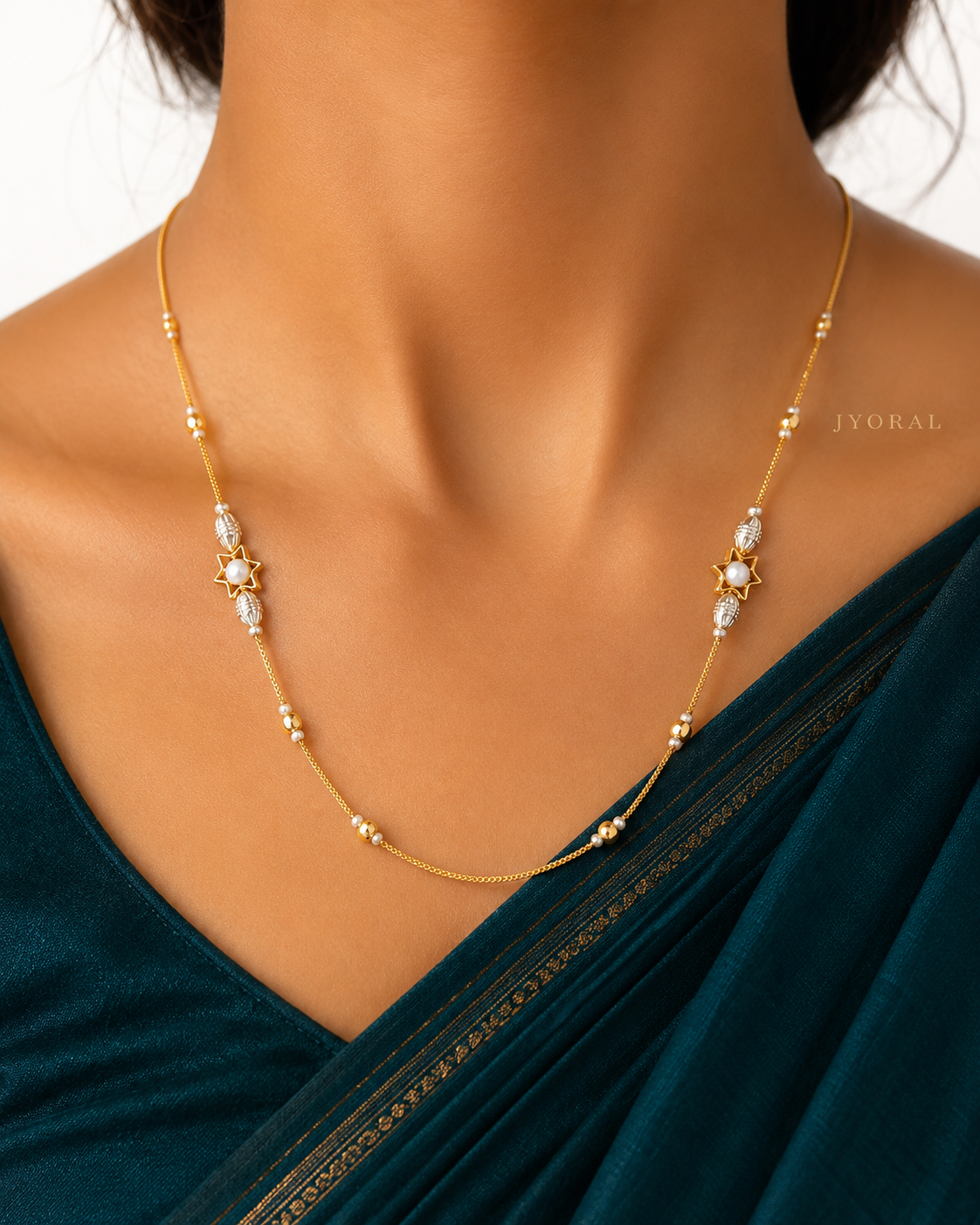 Starlit Pearl Necklace