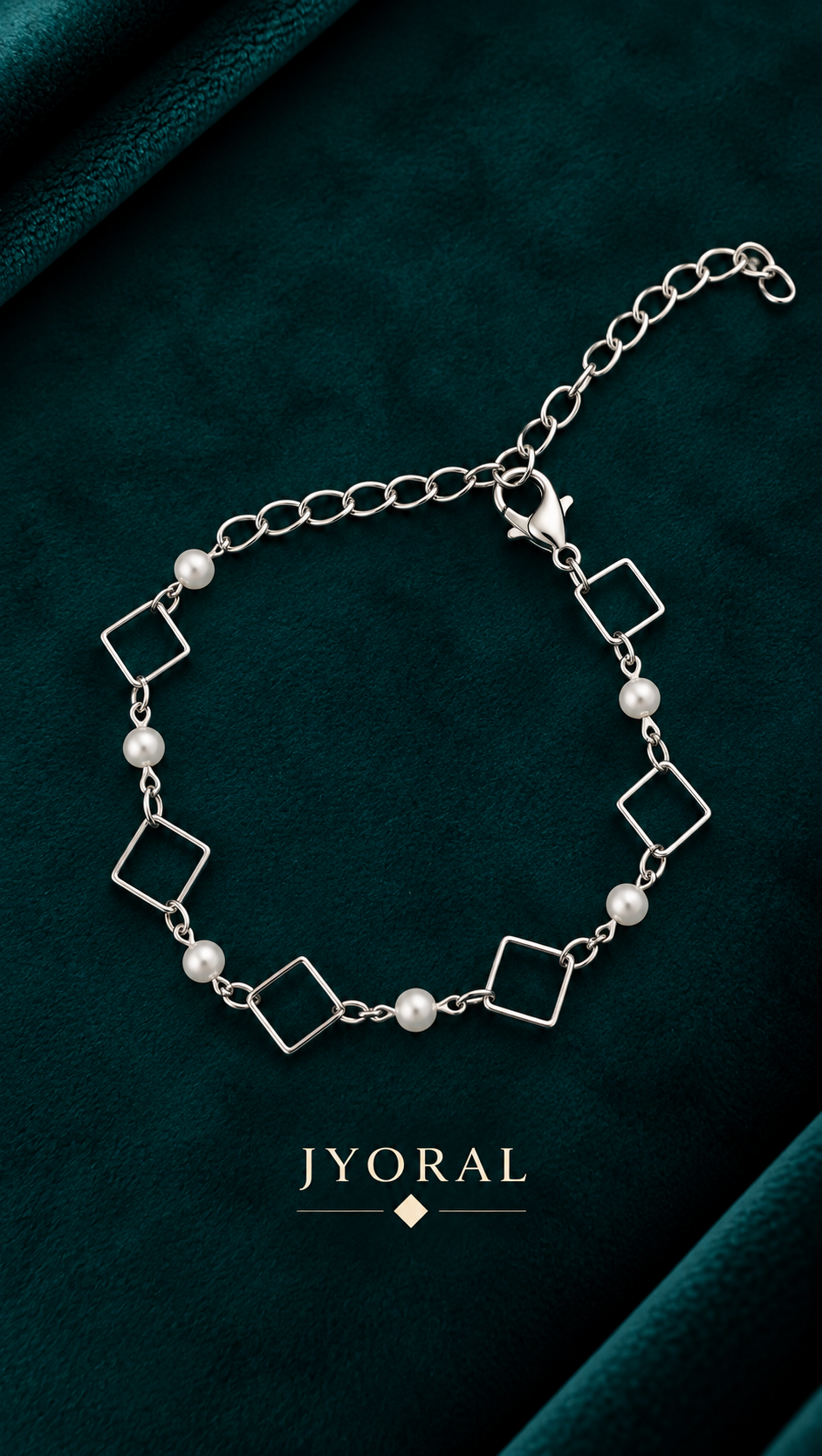 Pearl Geometry Duo Bracelet & Anklet