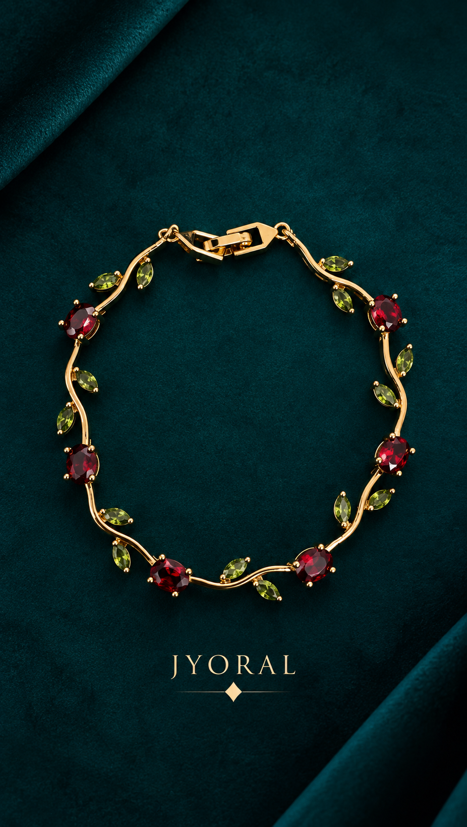 Ruby Tulip Bracelet
