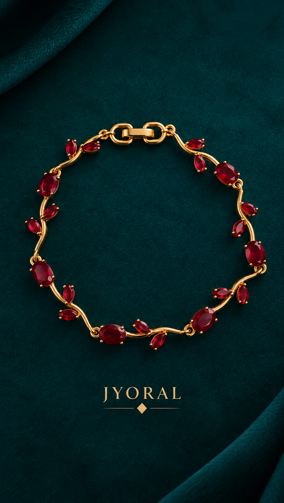 Ruby Tulip Bracelet