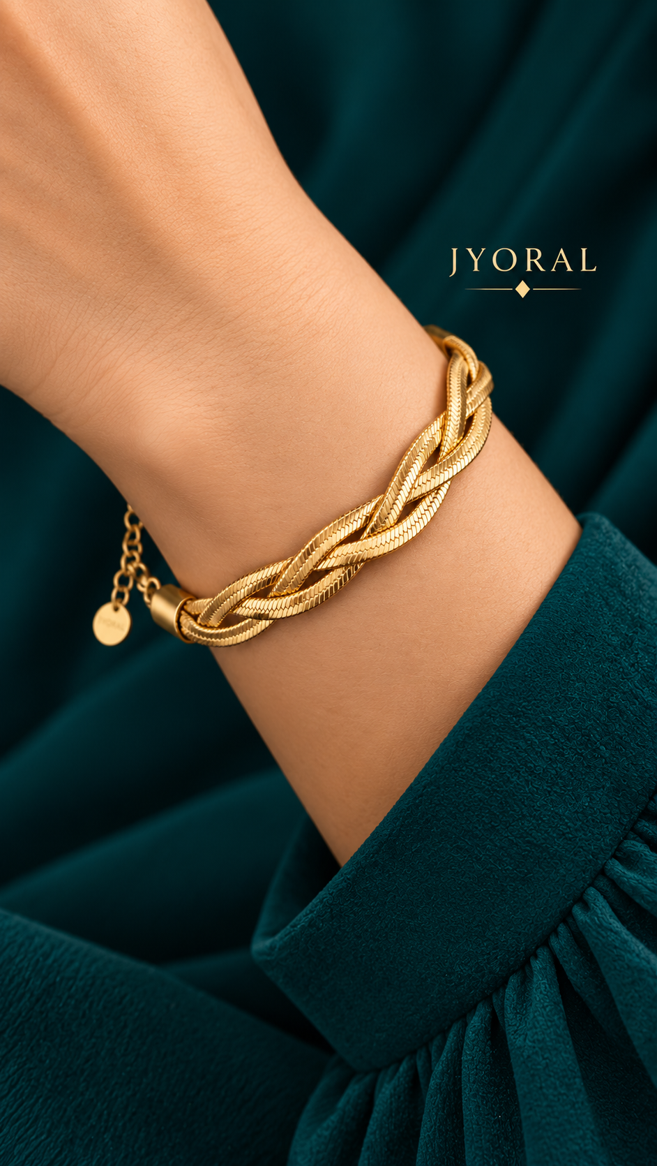 Golden Weave Chain Bracelet