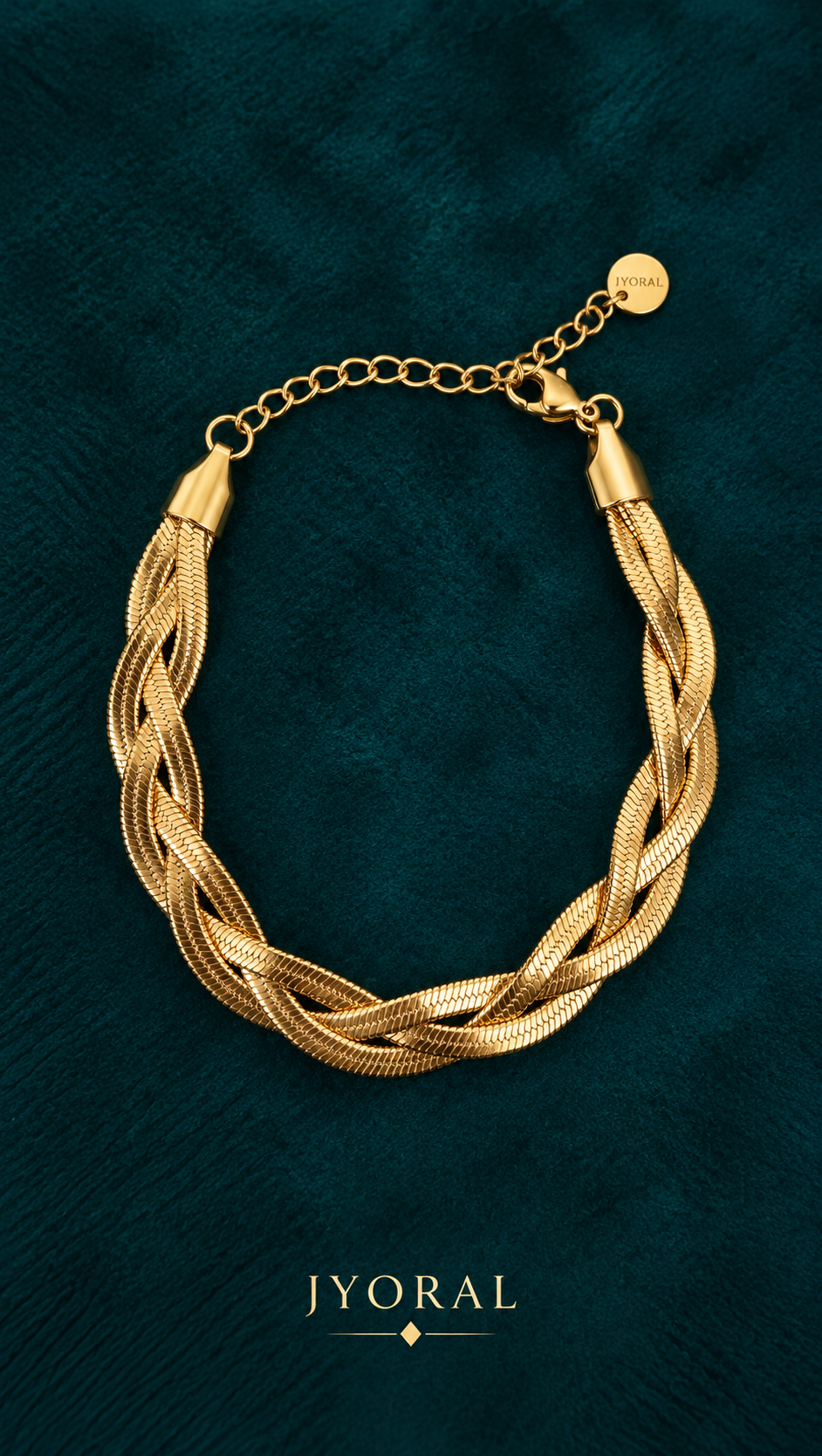 Golden Weave Chain Bracelet