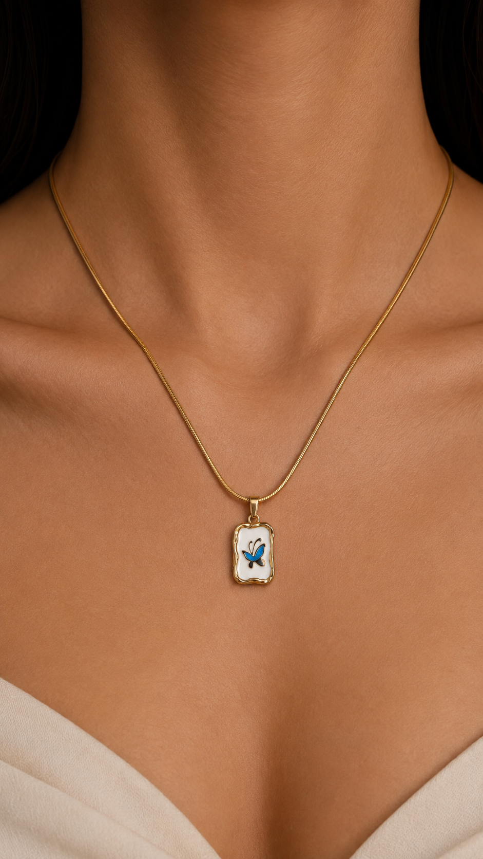 Azure Flutter Pendant
