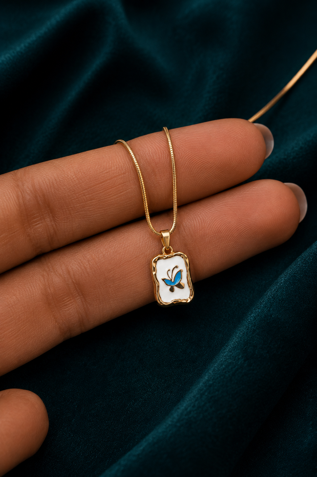 Azure Flutter Pendant