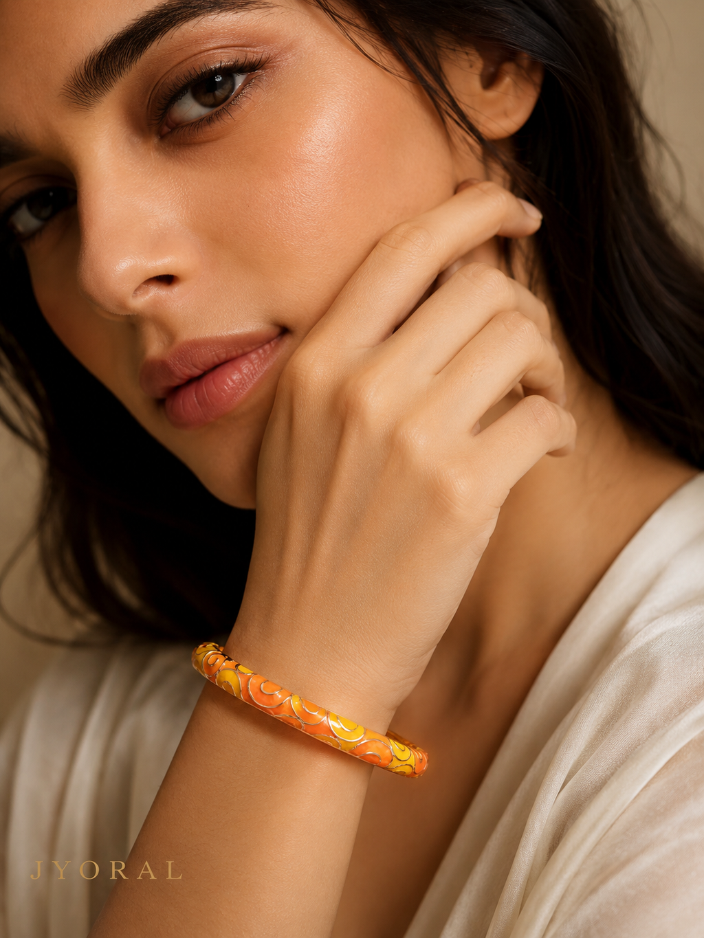 Sunburst Enamel Bangle
