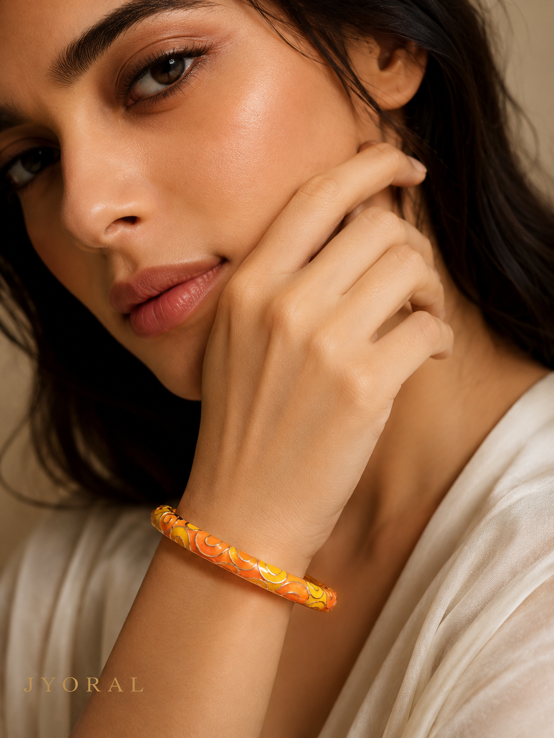 Sunburst Enamel Bangle