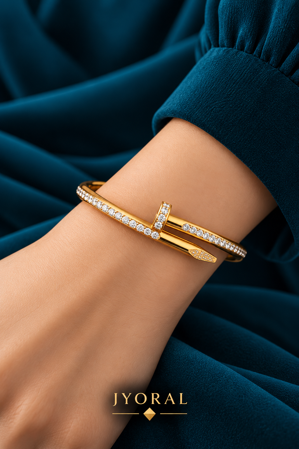 Golden Nail Bracelet