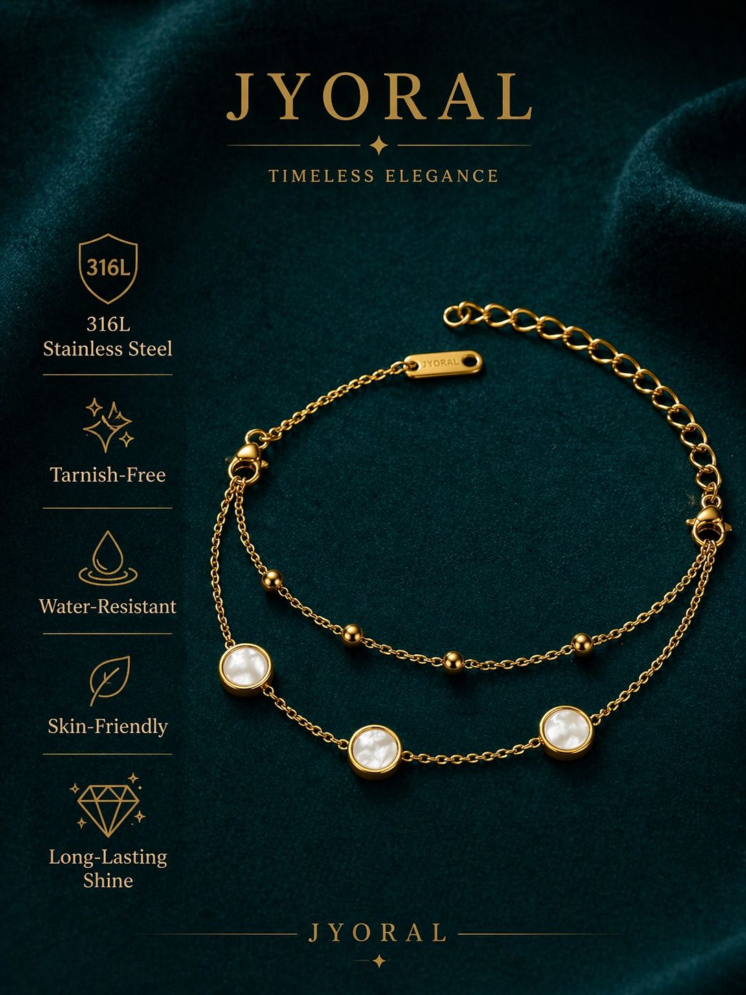 Pearl Halo Chain Bracelet