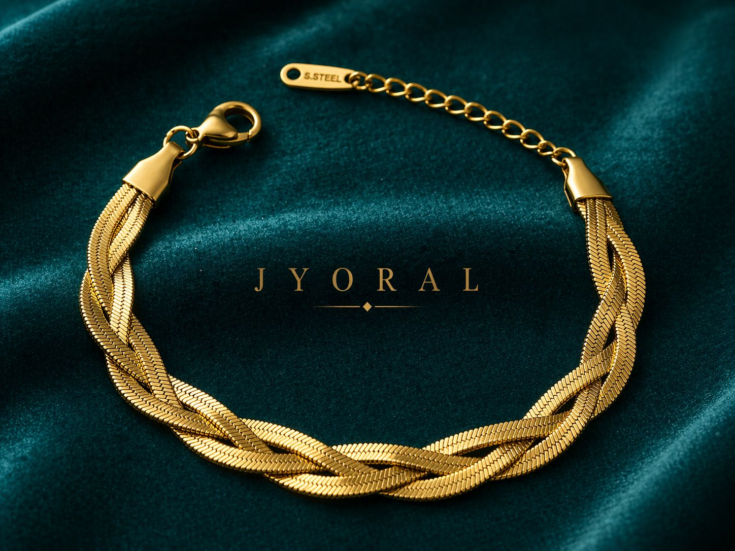 Golden Weave Chain Bracelet