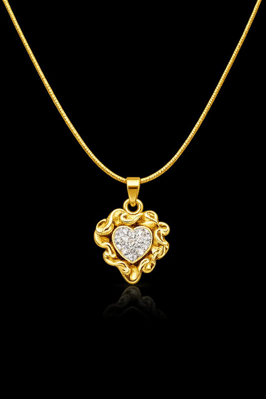 Midnight Heart Glow Necklace