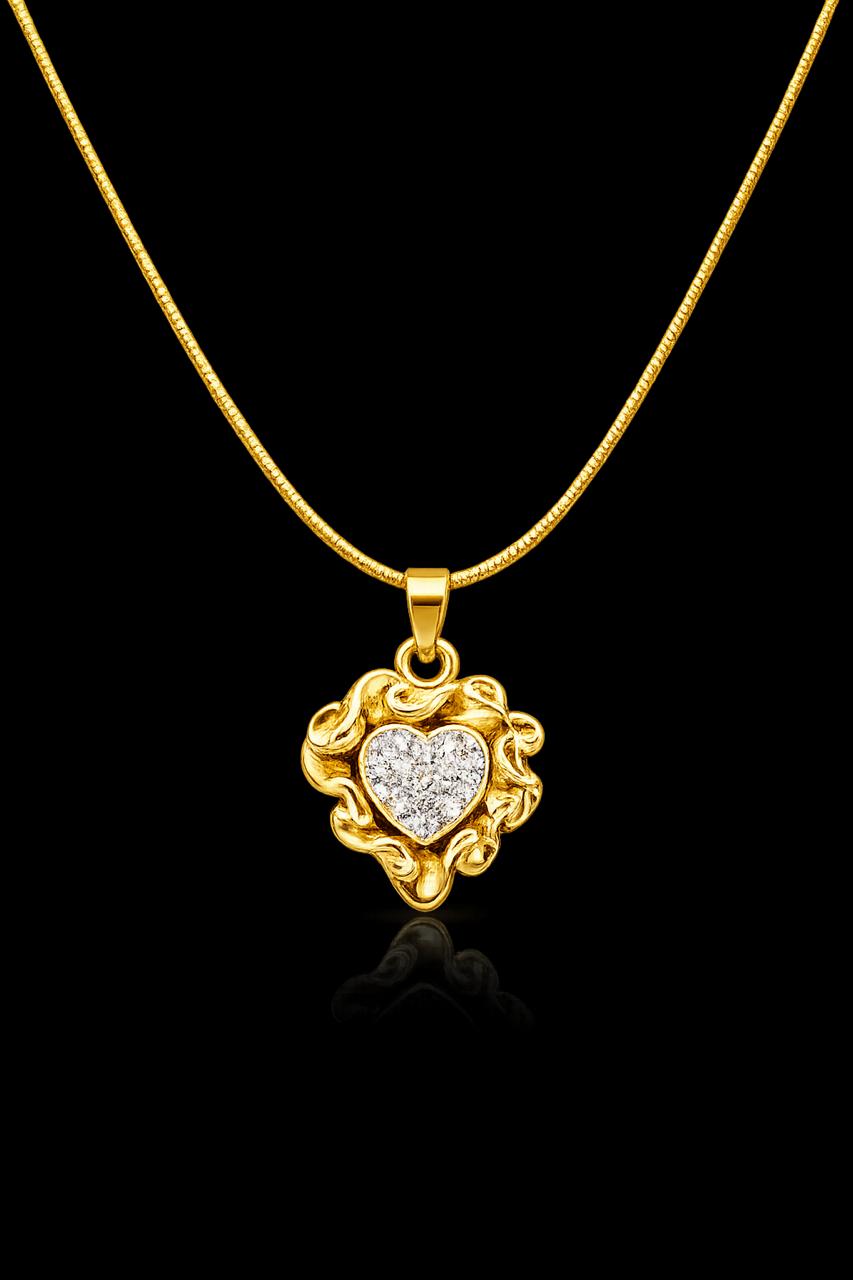 Midnight Heart Glow Necklace